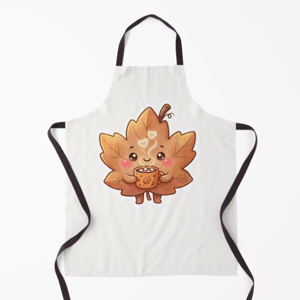 Item preview, Cute Leaf Drinking Cocoa Autumn Sticker designed and sold by Cerys-GS.