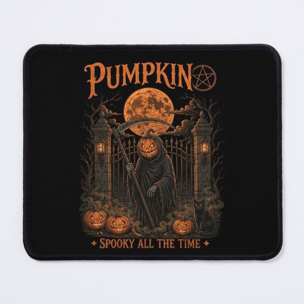 Item preview, Pumpkin Grim Reaper - Spooky All The Time Gothic Art designed and sold by InkShiftLabs.