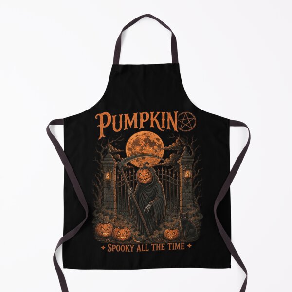 Item preview, Pumpkin Grim Reaper - Spooky All The Time Gothic Art designed and sold by InkShiftLabs.