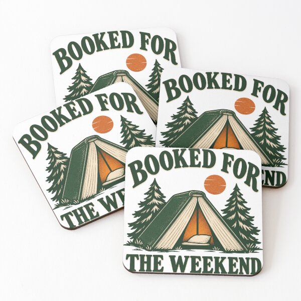Item preview, Booked for the Weekend – Retro Book Tent Camping designed and sold by PG Shop Art.