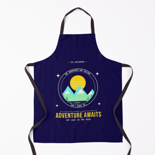 Item preview,  The Mountains Are Calling And I Must Go Adventure Awaits Vintage Hiking Camping Nature Outdoor Badge Tee designed and sold by Dedyupy.