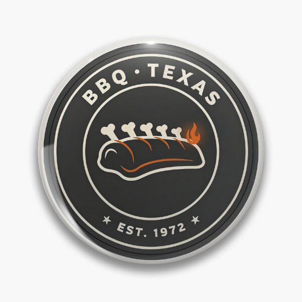 Item preview, Vintage Texas BBQ Ribs Circular Badge Emblem Vector designed and sold by Shutter-Dragon.