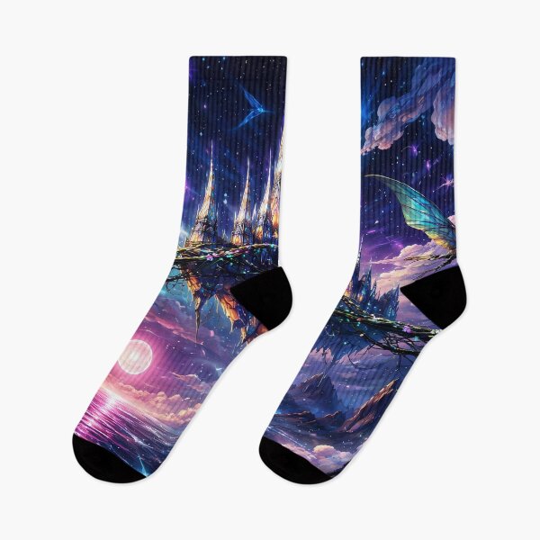 Item preview, Floating Castle in Cosmic Sky designed and sold by cuprum.