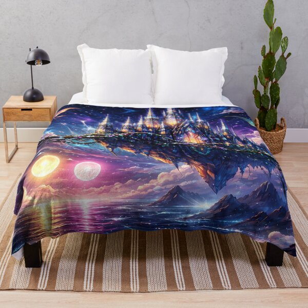Item preview, Floating Castle in Cosmic Sky designed and sold by cuprum.