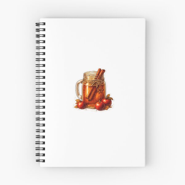 Item preview, Apple Cider Sticker | Cozy Fall Harvest Drink | Cinnamon Autumn Aesthetic designed and sold by PawsAndpetalstudio.