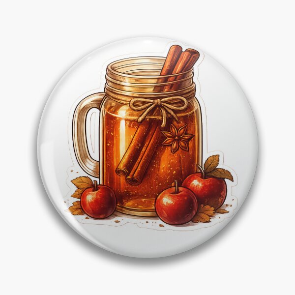 Item preview, Apple Cider Sticker | Cozy Fall Harvest Drink | Cinnamon Autumn Aesthetic designed and sold by PawsAndpetalstudio.