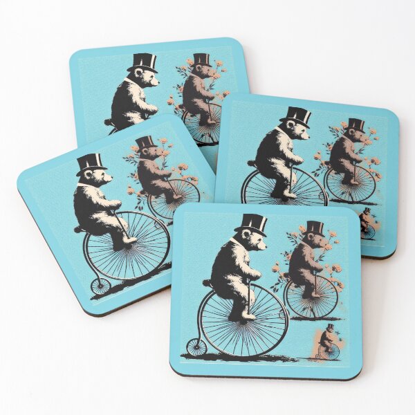 Item preview, Penny Farthing Bear designed and sold by ThatRockChic.