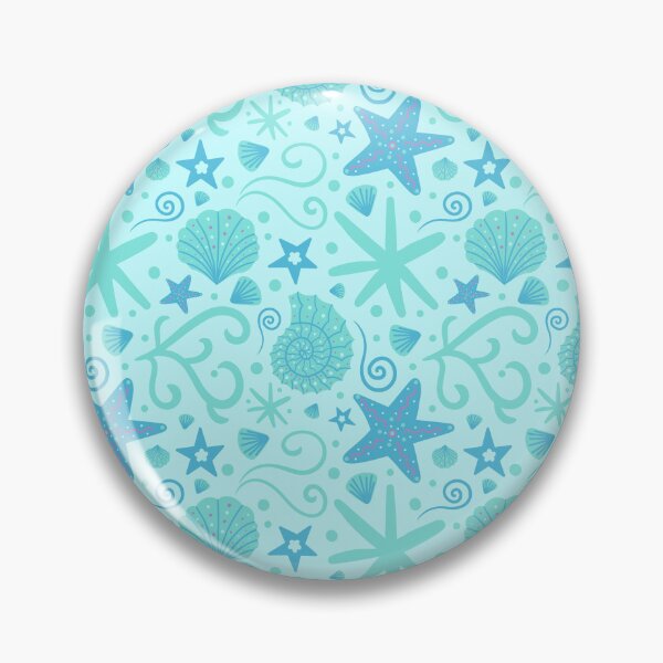 Item preview, Blue Seashells and Stars Pattern designed and sold by miawgigi.