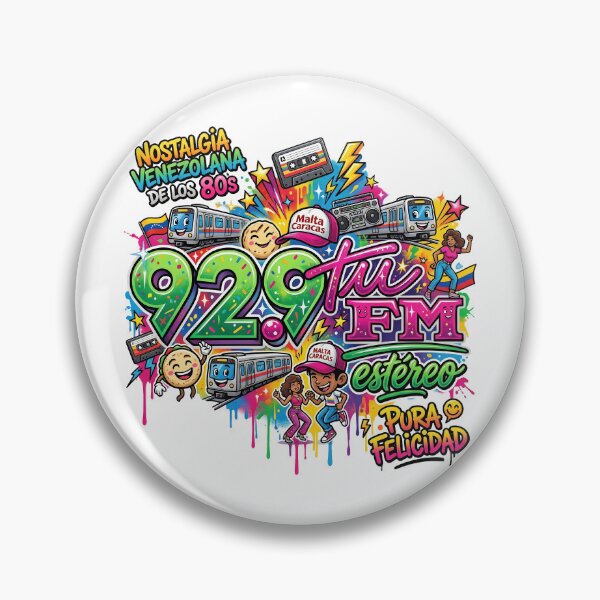 Item preview, Retro 80s Frequency - Caracas Nostalgia and FM Radio designed and sold by keythxctrs.