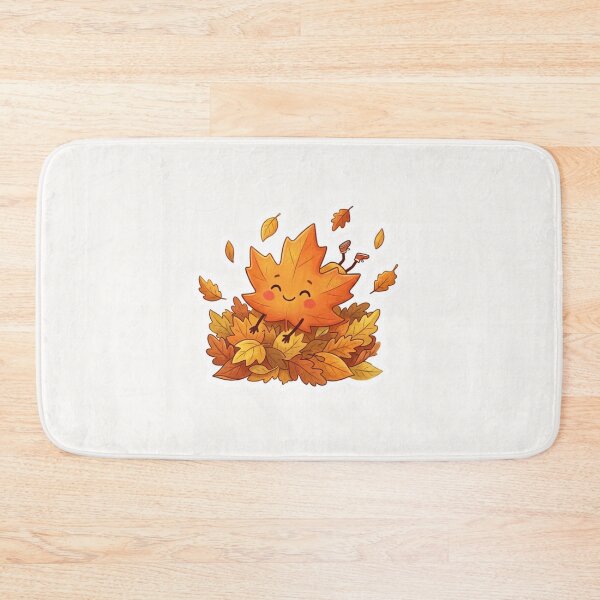 Item preview, Cute Leaf Jumping in Pile Autumn Sticker designed and sold by Cerys-GS.