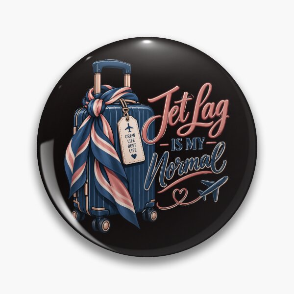 Item preview, Jet Lag Is My Normal – Funny Cabin Crew Travel Design designed and sold by Tadeusz1.