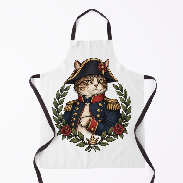 Item preview, French General Emperor Cat Bicorne Art designed and sold by Old's Cool Cat Studio.