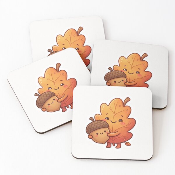 Item preview, Cute Leaf Holding Acorn Autumn Sticker designed and sold by Cerys-GS.