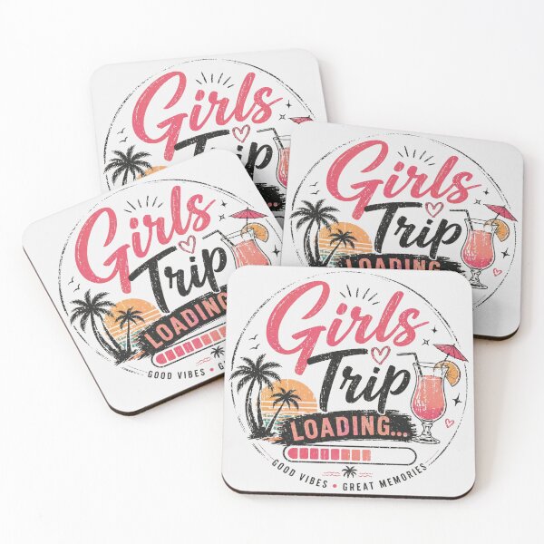 Item preview, Girls Trip Loading – Retro Tropical Vacation designed and sold by onlymagic8k.