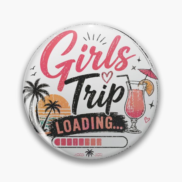 Item preview, Girls Trip Loading – Retro Tropical Vacation designed and sold by onlymagic8k.