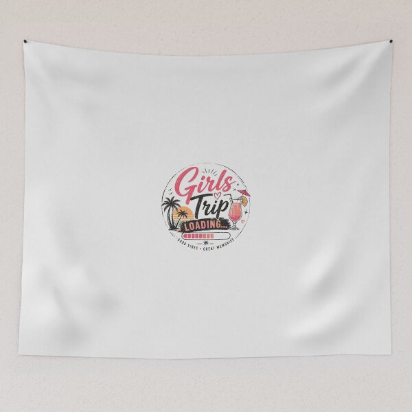 Item preview, Girls Trip Loading – Retro Tropical Vacation designed and sold by onlymagic8k.