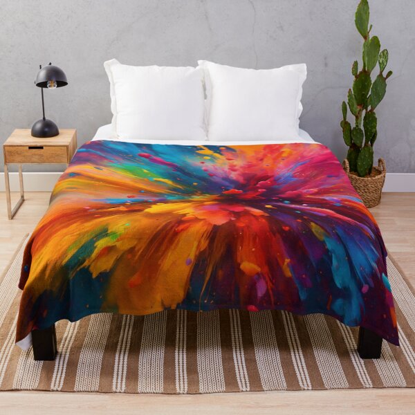 Item preview, Colorful Abstract Rainbow Splash designed and sold by shelteredinside.