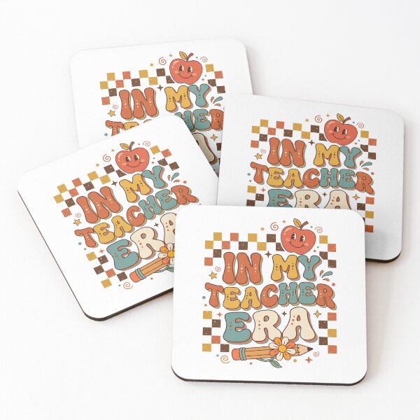 Item preview, In My Teacher Era Retro Education Typography designed and sold by Mellow Doodle Co..