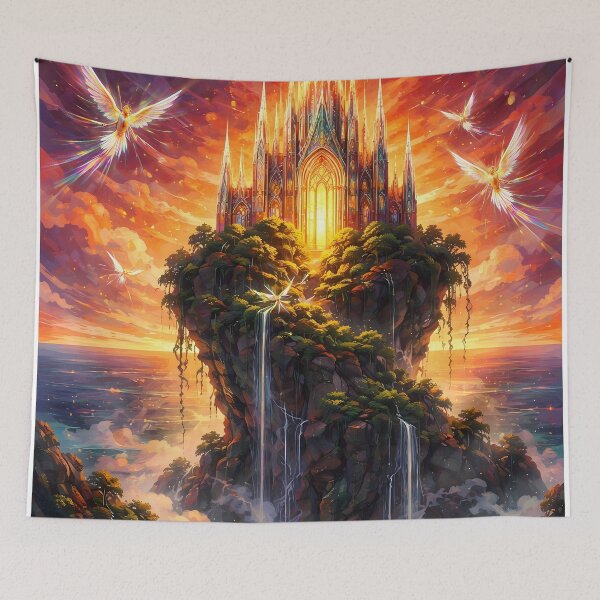 Item preview, Ethereal Castle at Sunrise designed and sold by cuprum.