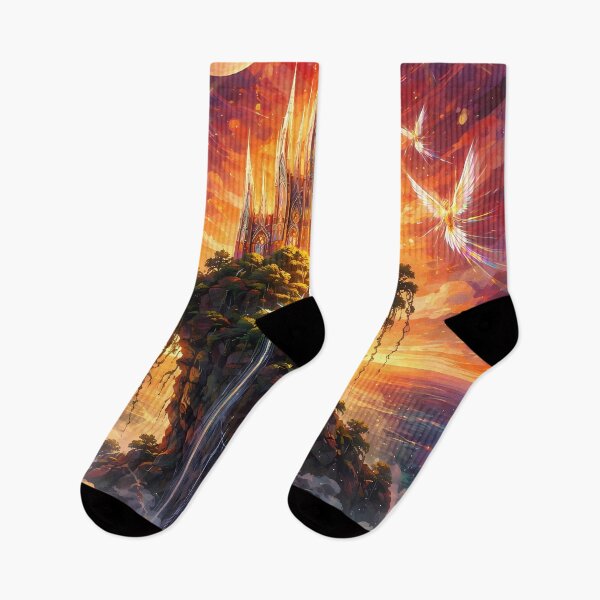 Item preview, Ethereal Castle at Sunrise designed and sold by cuprum.