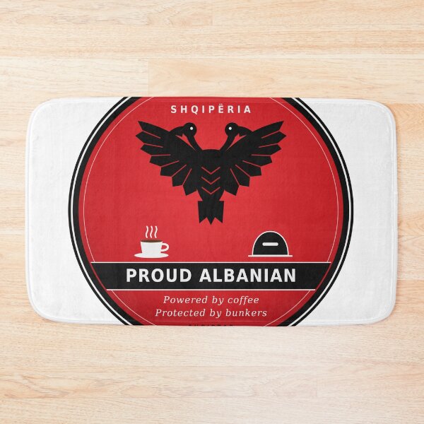 Item preview, Proud Albanian Powered by Coffee designed and sold by Printsby.