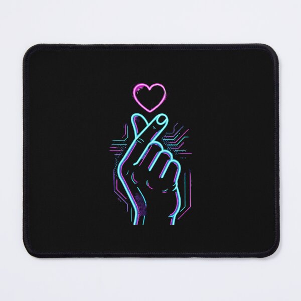 Item preview, Neon Finger Heart T-Shirt – Korean Cyberpunk Love Gesture designed and sold by HappyHarmony40.