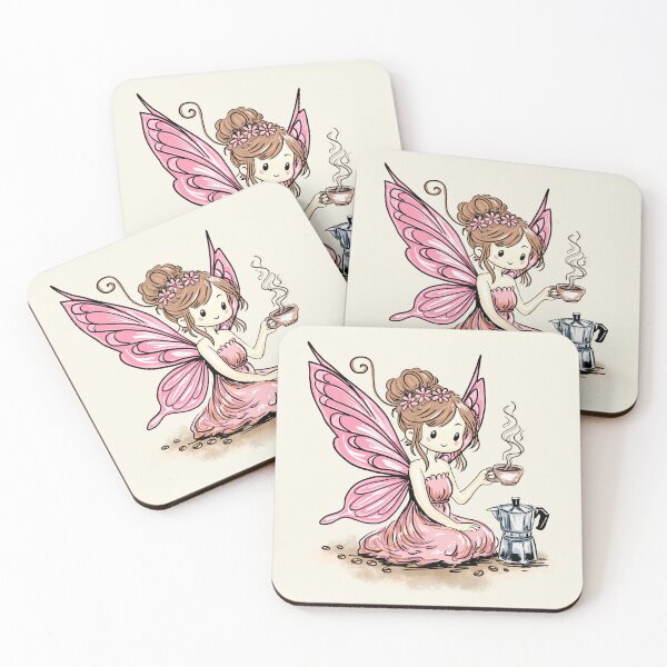 Item preview, Cute Coffee Fairy designed and sold by HRSCreates.