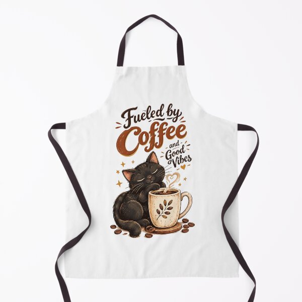 Item preview, Fueled By Coffee And Good Vibes Black Cat designed and sold by Sovereign Supply Co..