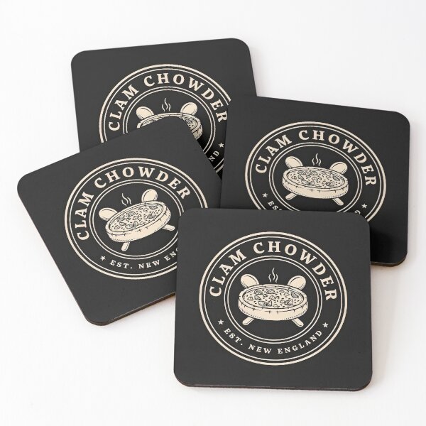 Item preview, Vintage New England Clam Chowder Circular Badge Emblem Vector designed and sold by Shutter-Dragon.
