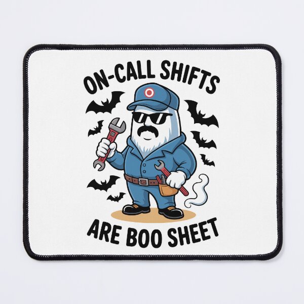 Item preview, On-Call Shifts Are Boo Sheet Funny Halloween Plumber designed and sold by jkrphoto.