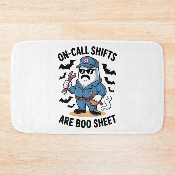 Item preview, On-Call Shifts Are Boo Sheet Funny Halloween Plumber designed and sold by jkrphoto.