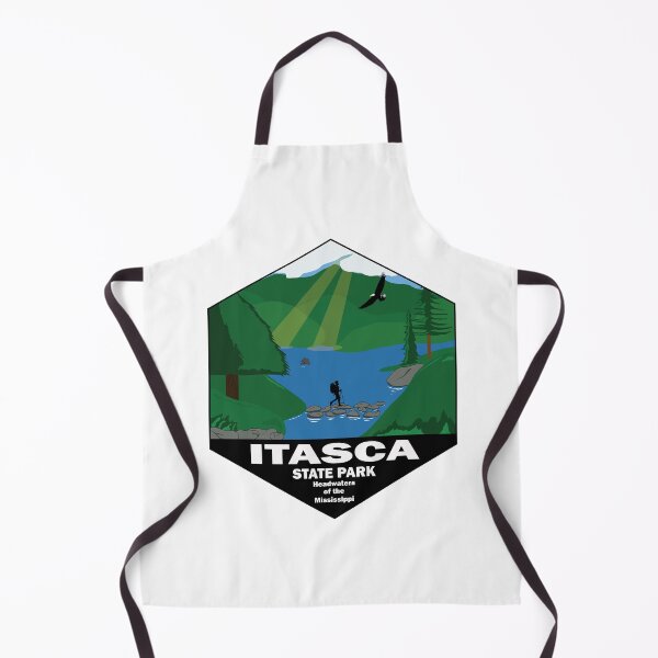 Item preview, Itasca State Park Minnesota – Headwaters of the Mississippi River Vintage Wilderness Poster designed and sold by All in Good Fun.