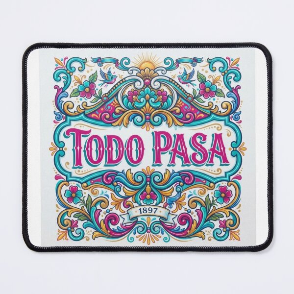 Item preview, Everything Passes – Inspired by Traditional Argentine Fileteado Porteño designed and sold by Esencia Argentina.