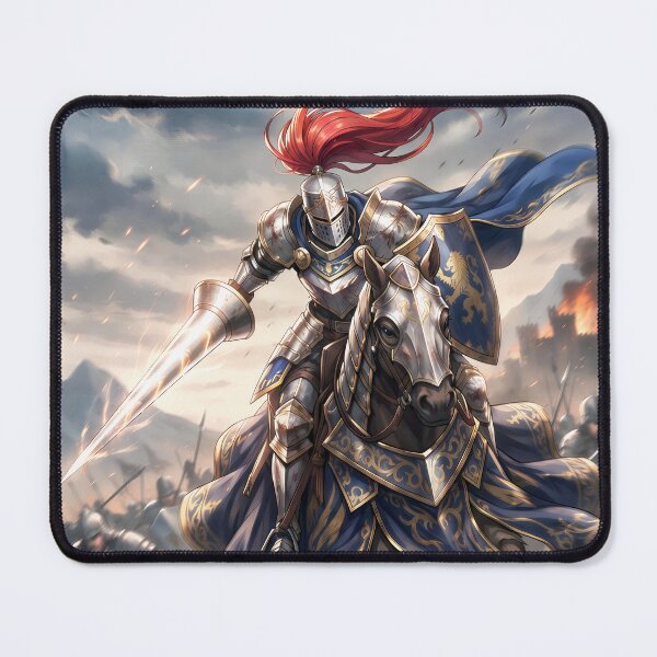 Item preview, cavalry knight silver (no border) designed and sold by Crimsonmerchant.