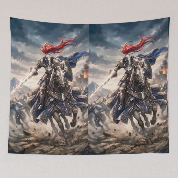 Item preview, cavalry knight silver (no border) designed and sold by Crimsonmerchant.