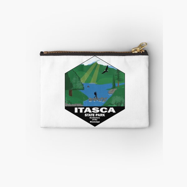 Item preview, Vintage Itasca State Park Minnesota – Headwaters of the Mississippi River Vintage Wilderness Poster designed and sold by All in Good Fun.