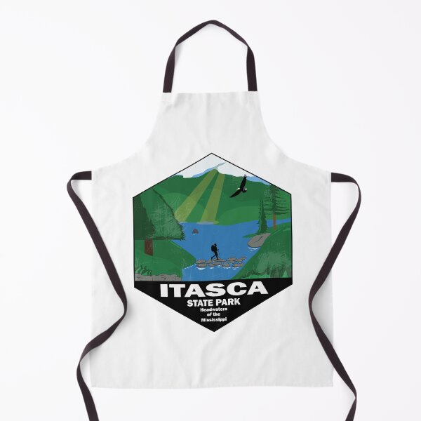 Item preview, Vintage Itasca State Park Minnesota – Headwaters of the Mississippi River Vintage Wilderness Poster designed and sold by All in Good Fun.