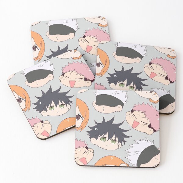 Item preview, Jujutsu Kaisen Chibi Head Pattern – Yuji Megumi Nobara Gojo designed and sold by frantuliuss.