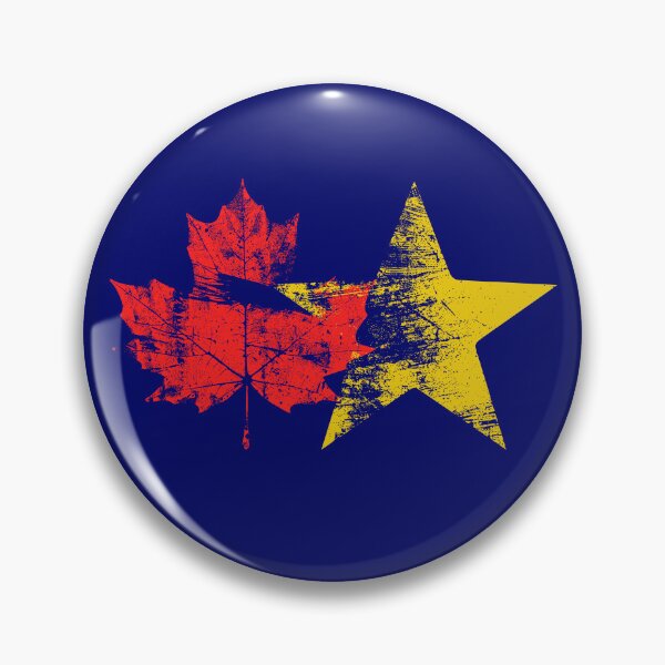 Item preview, Canadian Maple Leaf & European Star - Flag Inspired Design - Canada UE designed and sold by RR-Arts.