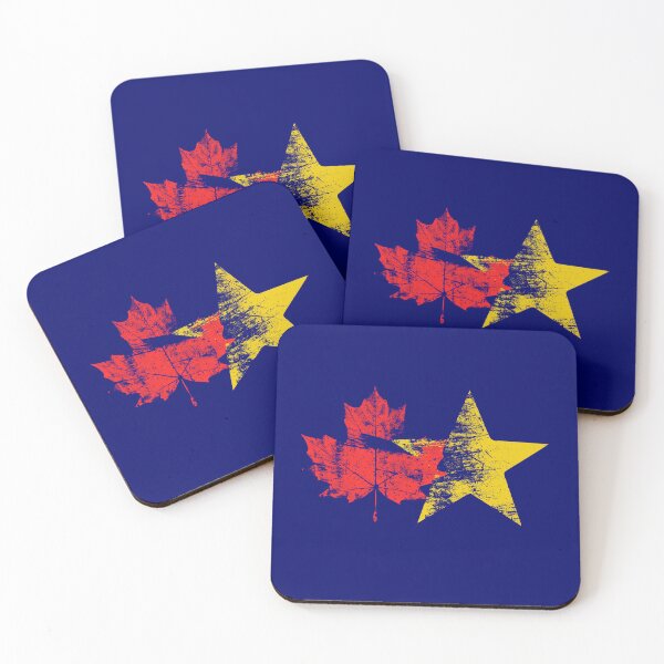 Item preview, Canadian Maple Leaf & European Star - Flag Inspired Design - Canada UE designed and sold by RR-Arts.