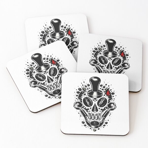 Item preview, Barista Skull Portafilter Ink Espresso Lover designed and sold by chattsuede.