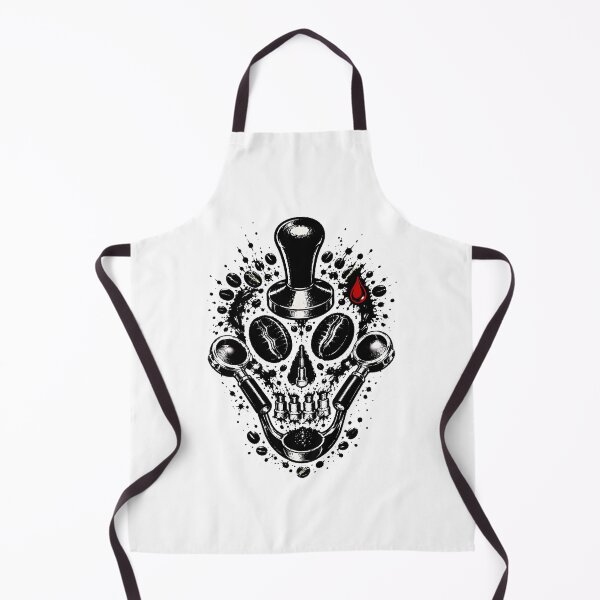 Item preview, Barista Skull Portafilter Ink Espresso Lover designed and sold by chattsuede.