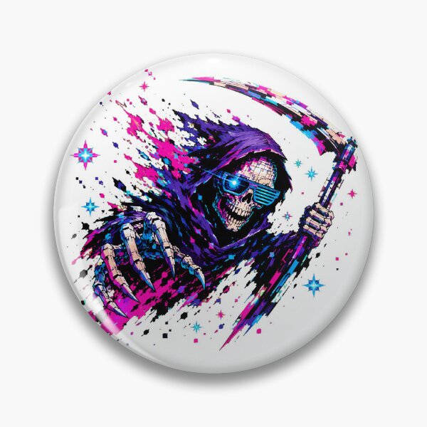 Item preview, Synthwave Reaper Shutter Shades Scythe Streetwear Gamer designed and sold by chattsuede.