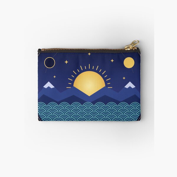 Item preview, Moon Phases Sunrise Mountains Waves Cycles designed and sold by Printsby.