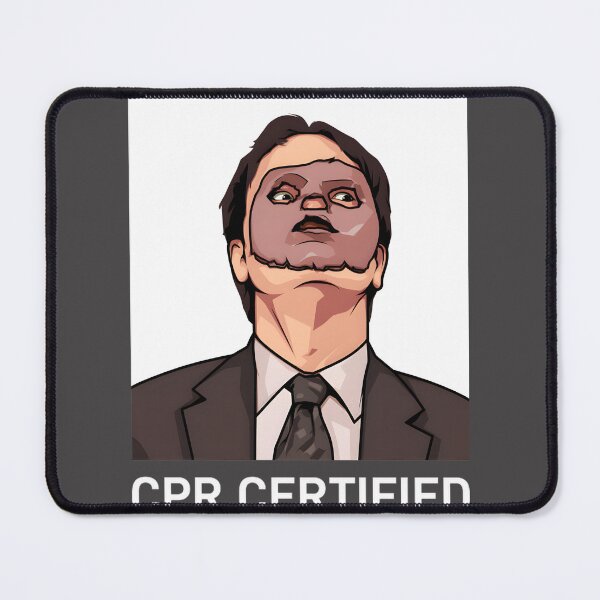 Item preview, Dwight Schrute CPR Certified Funny Office Meme Design designed and sold by dianthuss.