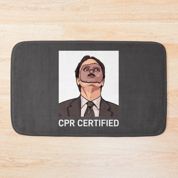 Item preview, Dwight Schrute CPR Certified Funny Office Meme Design designed and sold by dianthuss.