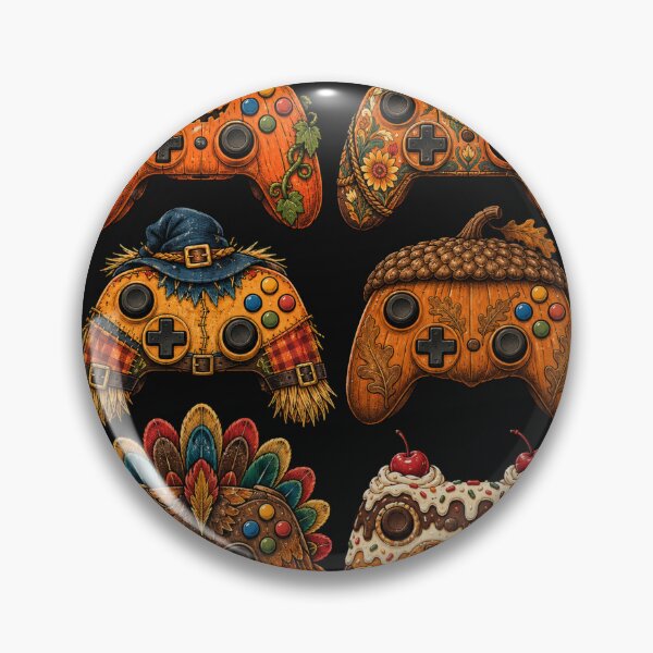 Item preview, Thanksgiving Gaming Controller Fall Design designed and sold by Castielalger.