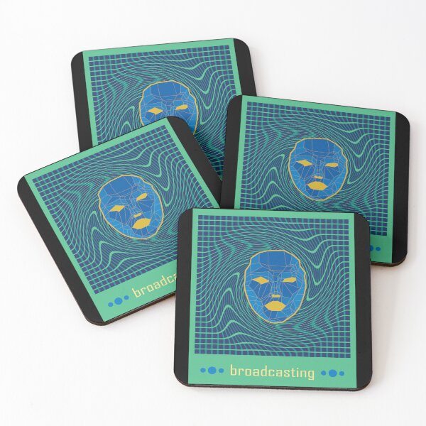 Item preview, Broadcast Signal | Geometric Face Art | Distorted Grid Art designed and sold by Half Mess.