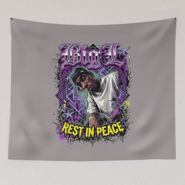 Item preview, Big L Rest In Peace Tribute Photo T-Shirt-14 designed and sold by JoshuaKuhner.