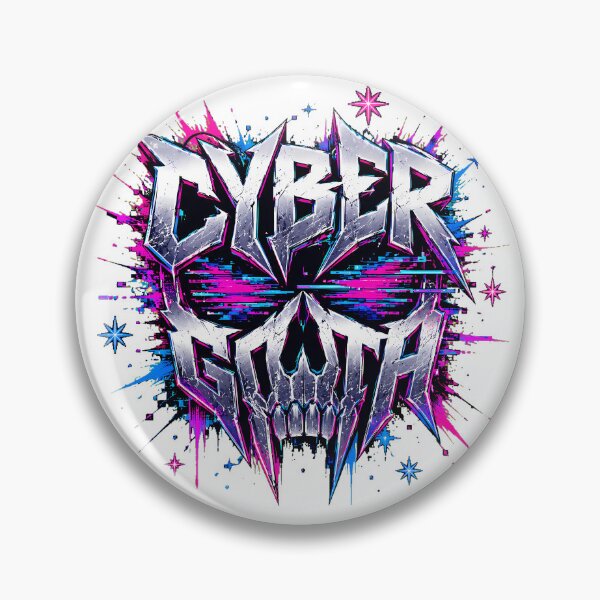 Item preview, Cybergoth Chrome Fangs Paint Splatter Alternative designed and sold by chattsuede.